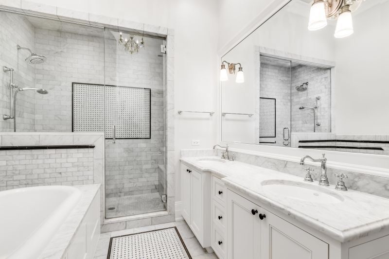 Contemporary Bathroom Remodel with Walk-In Shower