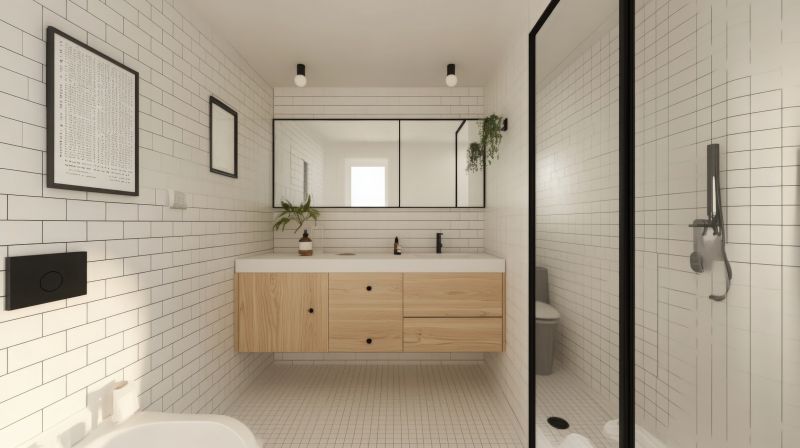 Modern Bathroom Featuring Floating Vanity